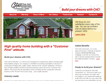 Tablet Screenshot of chrishallbuilder.com
